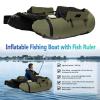 Inflatable Fishing Boat with Fish Ruler, Manual Air Pump and Storage BagFloat Tubes for Fishing with Adjustable Shoulder Strap286.6 LBS Load Capacity,Adjustable Backrest Angle (90-180) view 2
