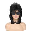 Adequate Mullet Wigs for Women,Joe Dirt,Emo Wig,80s 90s Costumes Fancy Party Accessory Cosplay Wig,Halloween Man x (Black) view 1