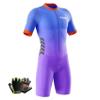 VOXCAUTQ Men's Cycling Skinsuit,Triathlon Suit Men,Trisuit for Swimming, Cycling, Running, Duathlon (Typ-8,M) view 1