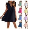 2024 Summer Dresses for Women's Plus Size Sleeveless Sundresses Casual Retro Floral Crewneck Dresses Beach Boho Skirt Black view 1