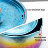 TiTo Titanium Camping Pot Lunch Box with Lid & Folding Handle Ultralight Portable Outdoor Heated Bowl for Hiking Backpacking Picnic Travel Adventure Cookware Bento Box (Gold Colorful) view 3