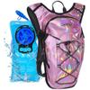 Zavothy Rave Hydration Backpack with 2L Bladder, Lightweight Festival Hydration Pack for EDM, Concerts & Music Festivals, Adjustable Hydration Backpack for Men & Women Pink view 1