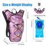 Zavothy Rave Hydration Backpack with 2L Bladder, Lightweight Festival Hydration Pack for EDM, Concerts & Music Festivals, Adjustable Hydration Backpack for Men & Women Pink view 2