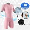 VOXCAUTQ Men's Cycling Skinsuit,Triathlon Suit Men,Trisuit for Swimming, Cycling, Running, Duathlon (Typ-12,XS) view 2