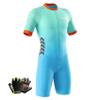 VOXCAUTQ Men's Cycling Skinsuit,Triathlon Suit Men,Trisuit for Swimming, Cycling, Running, Duathlon (Typ-9,XXS) view 1