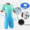 VOXCAUTQ Men's Cycling Skinsuit,Triathlon Suit Men,Trisuit for Swimming, Cycling, Running, Duathlon (Typ-9,XXS) view 2