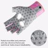 BASSDASH 3/4 Finger UPF 50+ Sun Gloves Breathable Anti-Slip Silicone Palm for Men Women Fishing Fingerless Cycling Running view 3