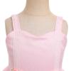 IDOPIP Baby Girls Lace Flower Tutu Dress Summer Sleeveless Backless Princess Birthday Party Dresses Toddler Little Girl First Communion Pageant Wedding Bowknot Tulle Sundress Pink 5-6 Years view 4