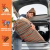 SUN CUBE Surfboard Sock Cover, Protective Surf Bag for Surfing Board, Light Stretchy Surfbag Sleeve for Shortboard, Hybrid (6'0'', Sunset Orange) view 4