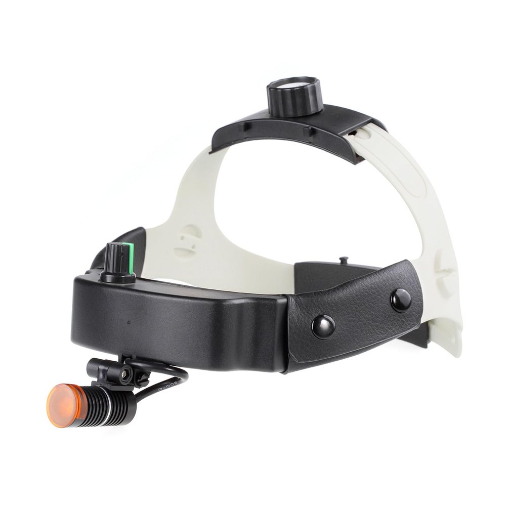 Koultona 3W LED Brightness Adjustable Ultralight Headlight with Filter and Head Hoop USB Charging Operation Headlamp