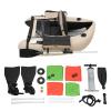 IOENC 53.5 * 41.5IN Outdoor Fishing Boat with Paddle, Flippers, 20IN Fish Ruler, Pump, Storage Pockets, Adjustable Straps, 286.6LBS Load Bearing Capacity Belly Boat for River Lake Bass Fly Fishing view 1