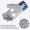 BASSDASH 3/4 Finger UPF 50+ Sun Gloves Breathable Anti-Slip Silicone Palm for Men Women Fishing Fingerless Cycling Running view 3