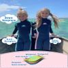 XUKER Kids Wetsuit for Boys Girls Toddlers, 3mm Wetsuit Back Zip Neoprene Thermal Full Body Wetsuits for Youth Teens Scuba Dive Swimming Boating Snorkeling view 3
