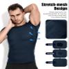 Niksa Men's Compression Shirts 1 Pack, Short Sleeve Athletic Compression Tops Cool Dry Workout T Shirt, Rash Guard Base Layer Undershirt view 3