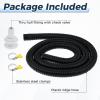 Bilge Pump Hose, 1-1/8-Inch Hose Plumbing Kit, Bilge Pump Kit, Boat Bilge Pump Kit Flexible Replacement Hose, Installation Kit with Hose Clamps & Thru-Hull Fitting view 3