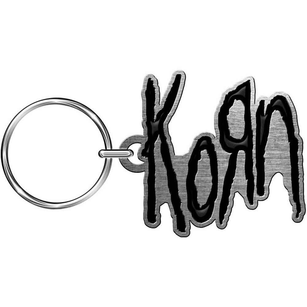 Korn Band Logo Keyring Keychain Size One Size, Silver