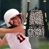Baseball Bag, Youth Baseball Bag Softball Bat Bag with Shoe Compartment, Baseball Equipment Bag TBall Bat with Fence Hook, for Batting Mitten, Helmet, Teeball Gear Adult Colorful Leopard view 3
