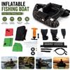 IOENC 53.5 * 41.5IN Outdoor Fishing Boat with Paddle, Flippers, 20IN Fish Ruler, Pump, Storage Pockets, Adjustable Straps, 286.6LBS Load Bearing Capacity Belly Boat for River Lake Bass Fly Fishing view 2