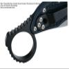 Echeson 1PC Signet Ring Fits for Spyderco Delica C11 Endura C10 C12, Custom Anodized Aluminum Back Spacer (Size : Large) view 3
