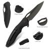 FINTISO Apollo Pocket Knife, 3.3" 14C28N Blade G10 Handle Folding Knife with Liner Lock, Small EDC Knife with Pocket Clip for Camping, Survival, Hunting, Unique Gift for Men Women view 2