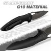 FINTISO Apollo Pocket Knife, 3.3" 14C28N Blade G10 Handle Folding Knife with Liner Lock, Small EDC Knife with Pocket Clip for Camping, Survival, Hunting, Unique Gift for Men Women view 4