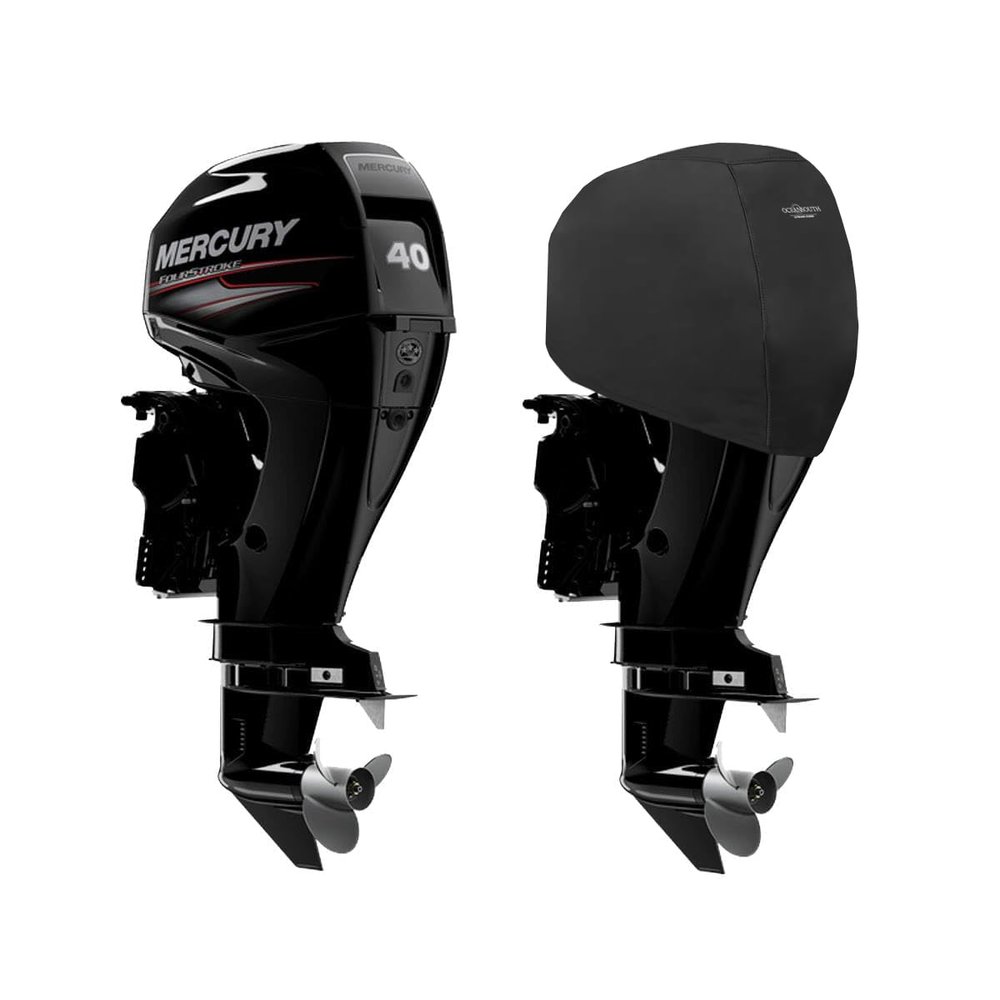 Oceansouth Custom Fit Cowling Storage Covers for Mercury Outboard Engines (40HP 4 STR 3CYL 747cc (from 2008 up to 2024)) (for Storage only)