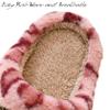 AIMINUO Women's Men's Retro Preppy Happy Face Slippers Comfy Warm Plush Slip-On House Slipper for Winter Indoor Soft Cushion Non-slip Fluffy Slides Slippers Spotted-Pink 10.5-11.5 Women/10-11 Men view 2