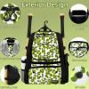 Bettukini Baseball Bag, Youth Baseball Bag Softball Bat Bag with Vented Shoe Compartment, Baseball Equipment Bag TBall Bat with Fence Hook, for Batting Mitten, Helmet, Teeball Gear Adult Green view 2