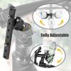 CyclingDeal Bike Bicycle Stem Mount Water Bottle Cage Adapter - Fully Adjustable for Bicycle Stem Top Cap - Premium Aluminum Alloy - for 1 Bottle Cage view 3