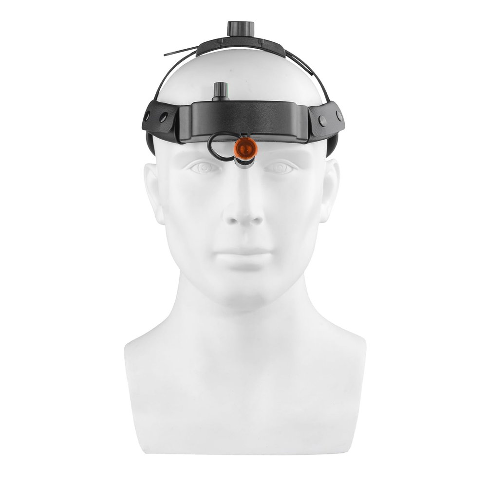 Koultona 3W LED Ultralight Headlight with Filter and Head Hoop USB Charging Operation Headlamp Brightness Adjustable, Black