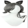 TEDPRBGE Game Cosplay Wig Deep Gray Hair Wig Short Straight Wigs with Bangs Cosplay Costume Wigs + Ears (Deep Gray) view 1