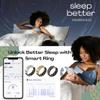 2025 Smart Ring for Women Men, Sleep Tracker Ring, Fitness Smart Ring, Activity Tracker,Sleep Monitor, Stress/Heart Rate/Women's Calories Steps Tracking-No APP Subscription (Black, #12-67.2mm/2.65") view 4