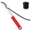 LEONTOOL Bike Cassette Removal Tool, Bike Freewheel Removal Tool Chain Whip Bike Tool, Cassette Lockring Removal Wrench Cassette Lockring Nut Tool Sprocket Remover for MTB Bikes with 8,9,10 Speed view 1