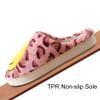 AIMINUO Women's Men's Preppy Happy Face Slippers Comfy Warm Plush Slip-On House Slipper for Winter Indoor Soft Cushion Non-slip Fluffy Slides Slippers Spotted-Black Size 9.5-10.5 Women/8.5-9.5 Men view 4