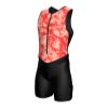 Sparx Men's Premium Triathlon Suit Padded, Quick-Dry, Compression Fit, Lightweight Tri Suit for Swim, Bike, Run Race & Training (Orange Tie Dye, M) view 1