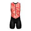 Sparx Men's Premium Triathlon Suit Padded, Quick-Dry, Compression Fit, Lightweight Tri Suit for Swim, Bike, Run Race & Training (Orange Tie Dye, M) view 2