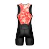 Sparx Men's Premium Triathlon Suit Padded, Quick-Dry, Compression Fit, Lightweight Tri Suit for Swim, Bike, Run Race & Training (Orange Tie Dye, M) view 4