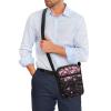 Rweroyiu Cherry Blossom Messenger Bag for Women, Men's Crossbody Purse Wallet Zipper Messenger Shoulder Bags Polyester Belt Bag Handbag Fanny Pack Purse for Sports Gym view 3