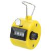 PATIKIL Clicker Counter, Handheld Tally Counter Mechanical 4-Digit Number Click Pitch Counter for Coaching Knitting, Golf, Lap, Fishing, Yellow view 1