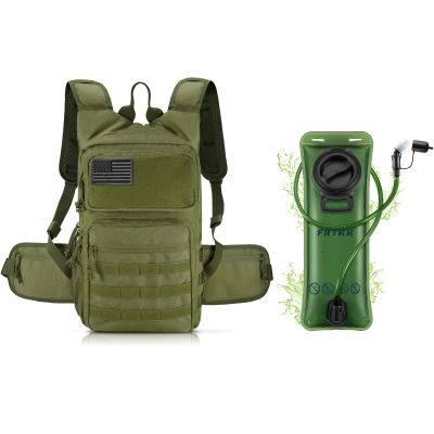 FRTKK Hydration Backpack with 3L TPU Hydration Bladder, Lightweight Insulation Hydration Pack for Cycling, Hiking, Running, Climbing, Hunting, Biking