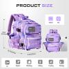 Boomistry 15L Mini Tactical Backpack Small Tactical Backpack for Women, Military Backpack for Gym, Hiking, Daily (Purple Nebula-15L) view 2
