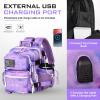 Boomistry 15L Mini Tactical Backpack Small Tactical Backpack for Women, Military Backpack for Gym, Hiking, Daily (Purple Nebula-15L) view 4