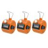 PATIKIL Clicker Counter, 3 Pack Handheld Tally Counter Mechanical 4-Digit Number Click Pitch Counter for Coaching Knitting, Golf, Lap, Fishing, Orange view 1