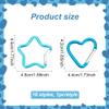 ANATTASOUL 18 PCS Heart Star Carabiner Clip Set Cute Aluminum Alloy Rock Carabiners 18 Styles Key Clasps for Outdoor Accessories Hiking Traveling Heart Shaped Gift 2 Inch view 2