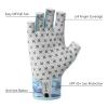 BASSDASH 3/4 Finger UPF 50+ Sun Gloves Breathable Anti-Slip Silicone Palm for Men Women Fishing Fingerless Cycling Running view 2