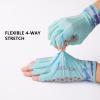 BASSDASH 3/4 Finger UPF 50+ Sun Gloves Breathable Anti-Slip Silicone Palm for Men Women Fishing Fingerless Cycling Running view 4