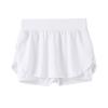 NineFit Basics Girls Skirts Built in Shorts Athletic Tennis Skorts Flowy Toddler Girl Casual Fitness Yoga Running (White, 8-9 Years) view 1