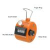 PATIKIL Clicker Counter, Handheld Tally Counter Mechanical 4-Digit Number Click Pitch Counter for Coaching Knitting, Golf, Lap, Fishing, Orange view 3