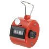 PATIKIL Clicker Counter, Handheld Tally Counter Mechanical 4-Digit Number Click Pitch Counter for Coaching Knitting, Golf, Lap, Fishing, Red view 1