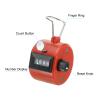 PATIKIL Clicker Counter, Handheld Tally Counter Mechanical 4-Digit Number Click Pitch Counter for Coaching Knitting, Golf, Lap, Fishing, Red view 3